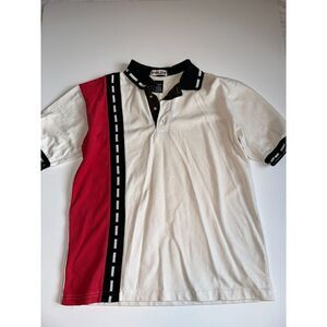 Speed Zone Race Gear Polo Shirt Men's M | 90s Racing Style | Cotton | Flawed